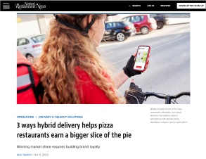 3 ways hybrid delivery helps pizza restaurants earn a bigger slice of the pie
