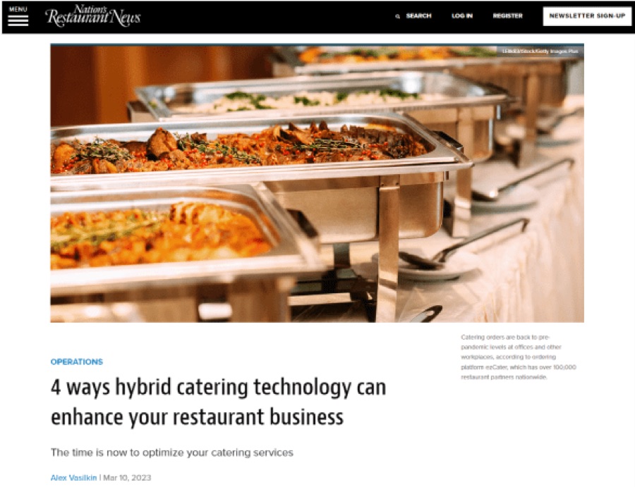 Nation's Restaurant News: 4 ways hybrid catering technology can enhance your restaurant business