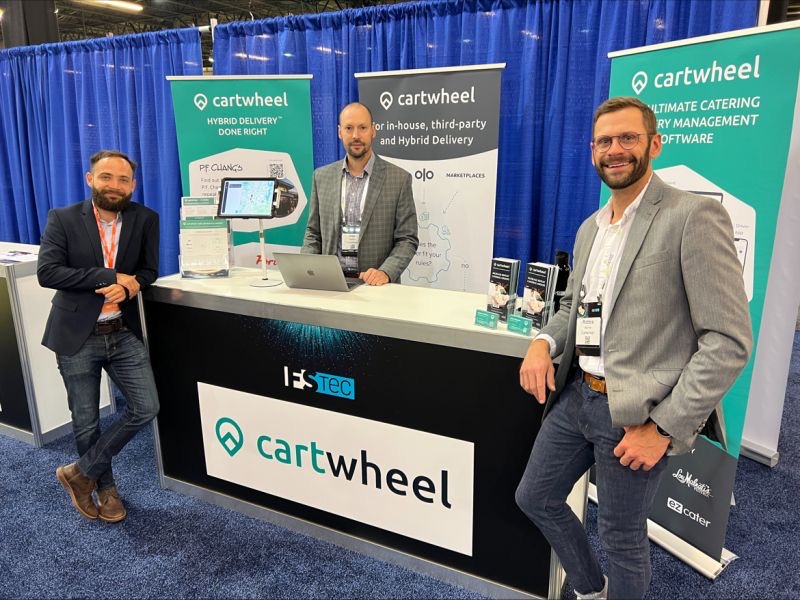 Cartwheel team at the FSTEC expo booth