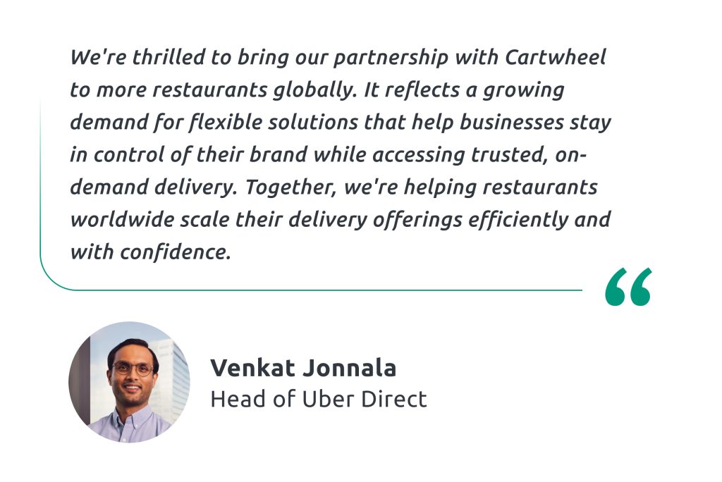 Uber Direct quote about Cartwheel